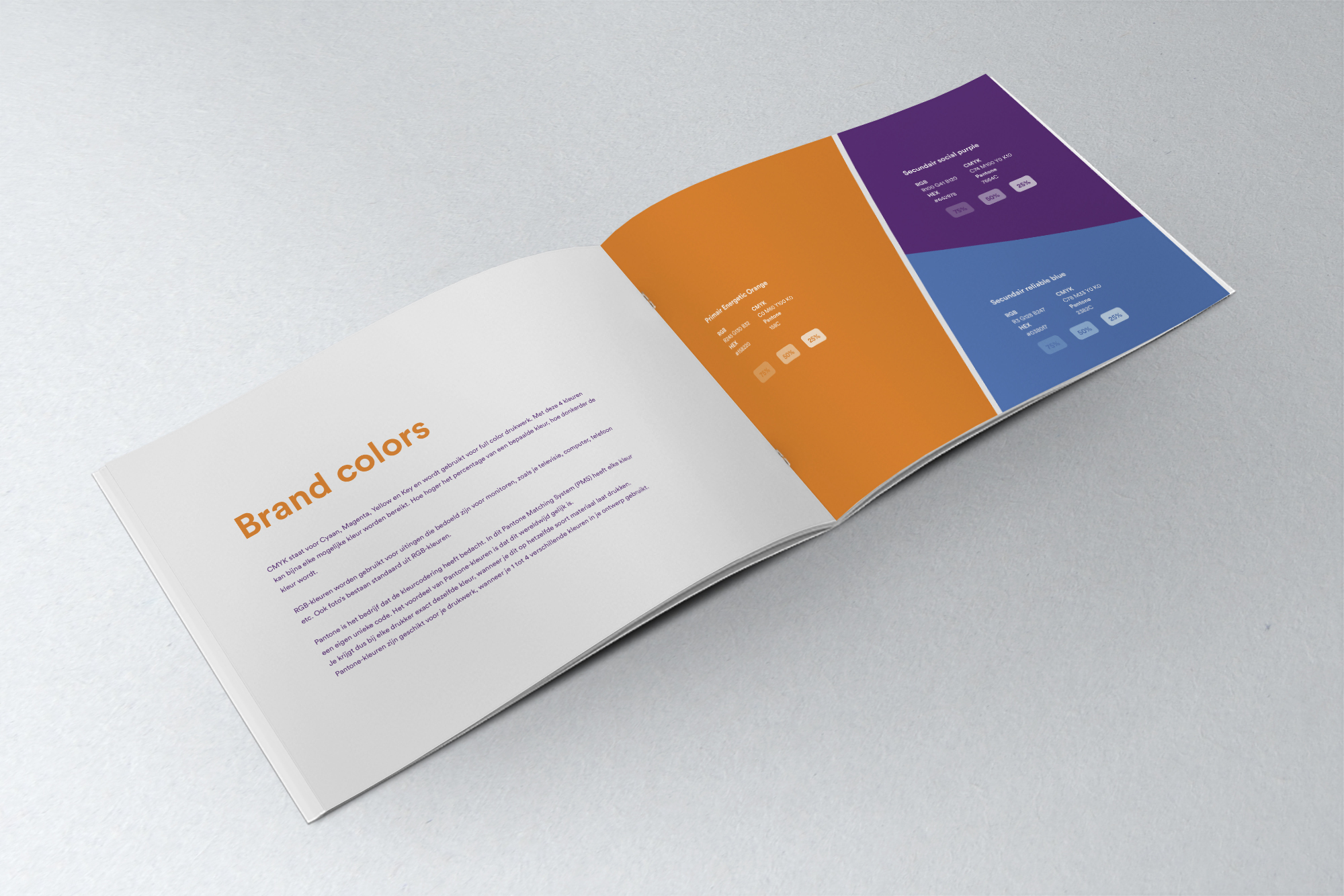 positionering bedrijf Mockup-Brandbook